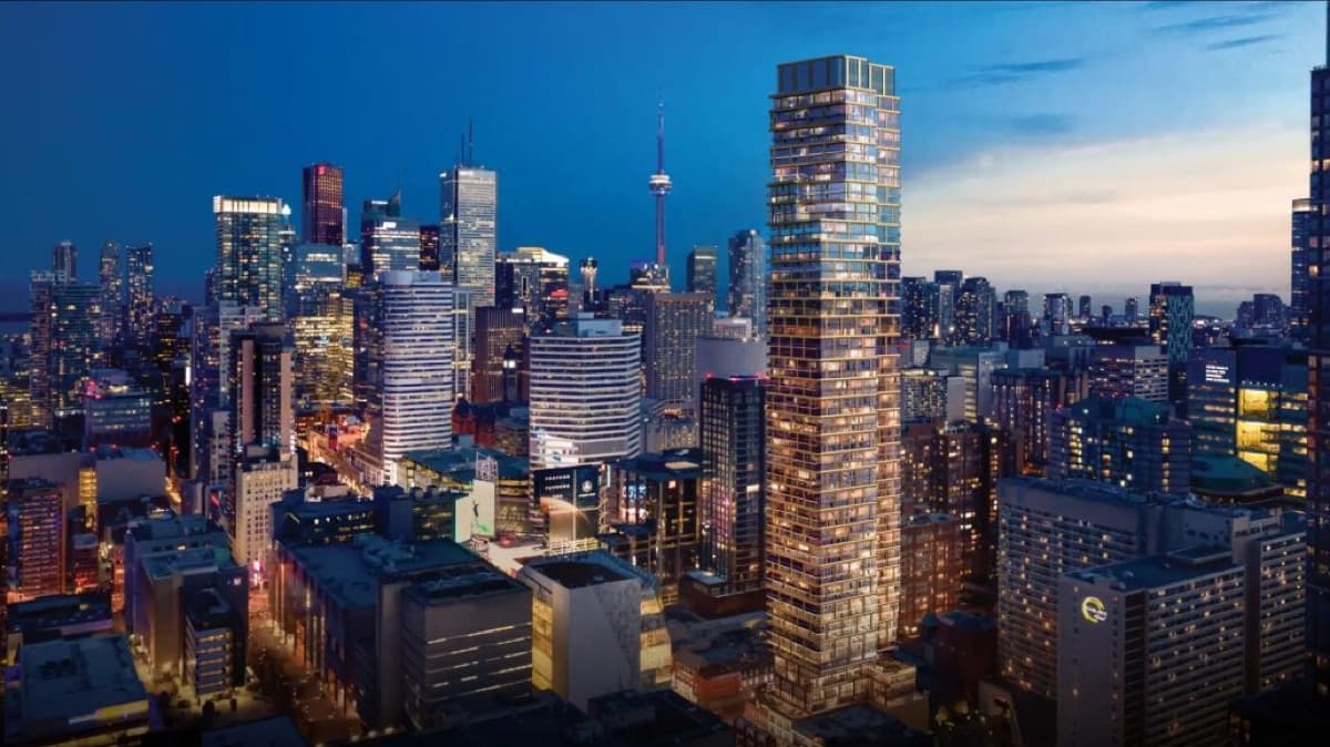 8 Elm on Yonge Condos rendering — downtown Toronto high-rise