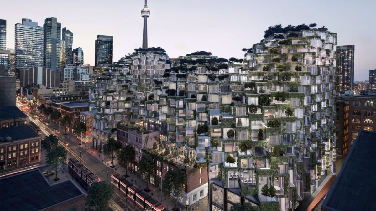 King Toronto rendering — Bjarke Ingels cascading terraced high-rise on King West